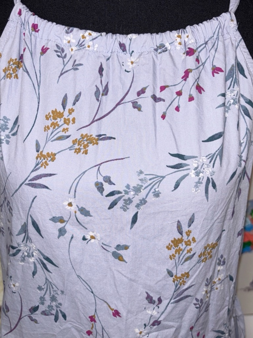 a new day Lavender Floral Tiered Midi Dress - Picture 2 of 5